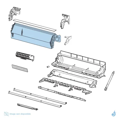 Évaporateur pour climatisation Atlantic Fujitsu ASYB09/12/18LDC Réf. 891253
