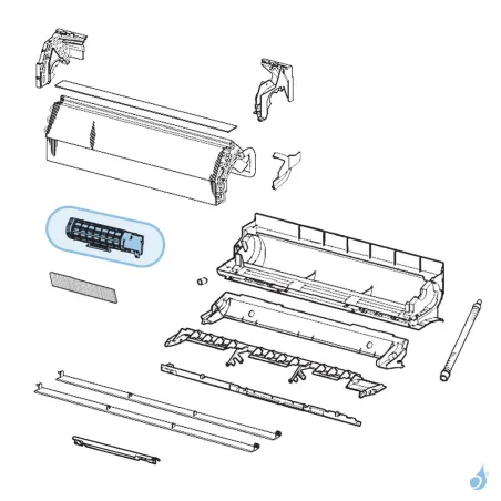 Purificateur d'air pour climatisation Atlantic Fujitsu ASYB09/12/18LDC Réf. 891754