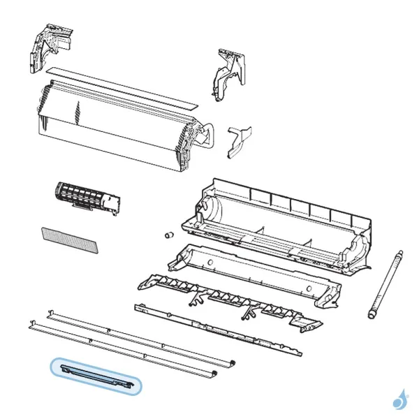 Platine IR pour climatisation Atlantic Fujitsu ASYB09/12/18LDC Réf. 891529