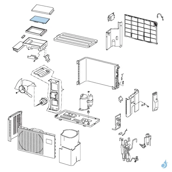 Platine Inverter pour unité extérieure Atlantic Fujitsu AOYS09LDC Réf. 891537