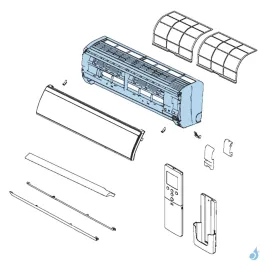 Corps Avant pour climatisation Atlantic Fujitsu LECA Réf. 898385 2
