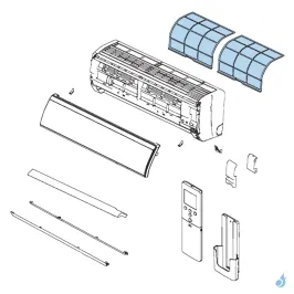 Filtre pour climatisation murale Atlantic Fujitsu LECA Réf. 898171 2