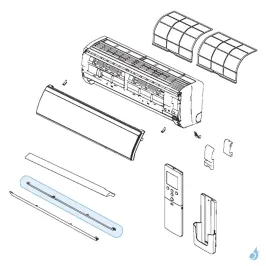 Volet Bas pour climatisation murale Atlantic Fujitsu LECA Réf. 898178 2