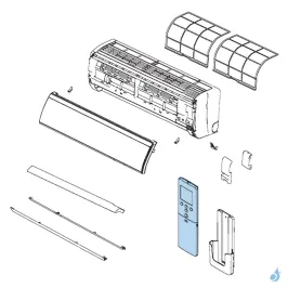 Télécommande Atlantic Fujitsu pour unités LECA LMCA LMCE KMTA KMCC KMT KMTB Réf. 898788 2