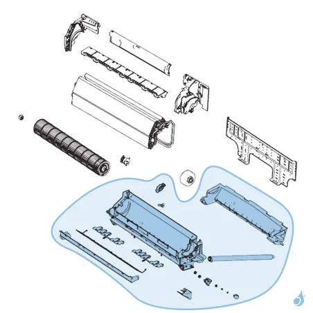 Bac à Condensats complet pour climatisation Atlantic Fujitsu LECA Réf. 898789