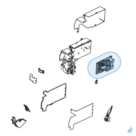 Platine Régulation pour climatisation murale Atlantic Fujitsu ASYG07LECA Réf. 898802 2