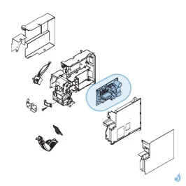 Platine Régulation pour climatisation murale Atlantic Fujitsu ASYG14LECA Réf. 898806 2