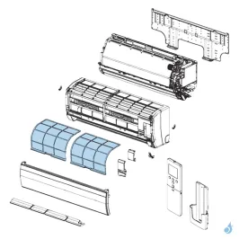 Filtre pour climatisation Atlantic Fujitsu LJCA LECA Réf. 898535 2