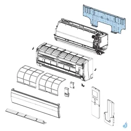 Support Mural pour climatisation Atlantic Fujitsu LJCA LECA Réf. 898537 2