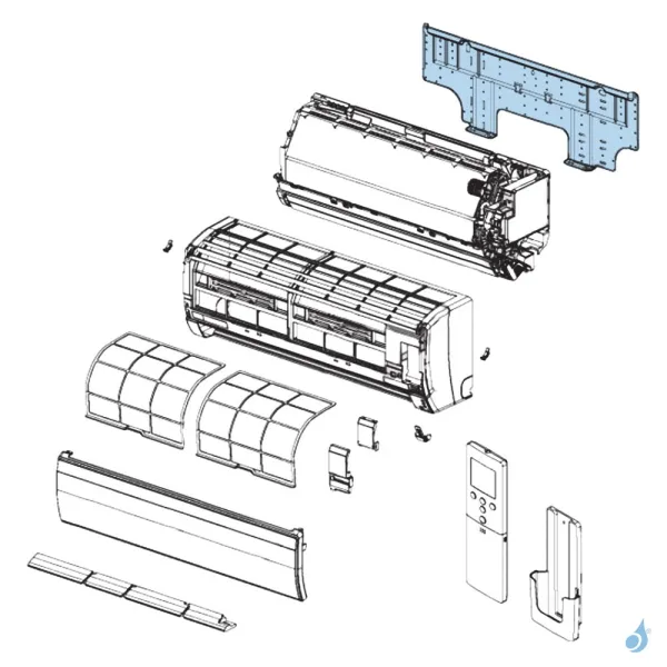 Support Mural pour climatisation Atlantic Fujitsu LJCA LECA Réf. 898537