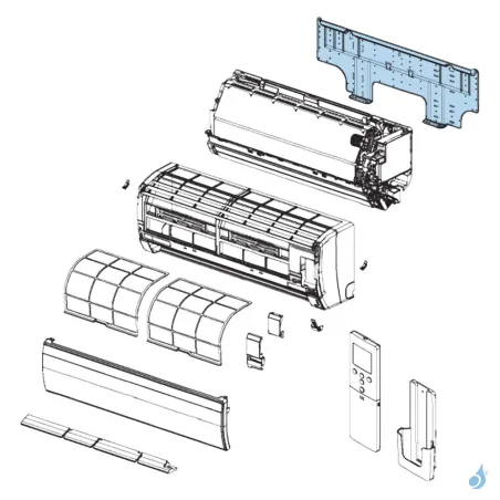 Support Mural pour climatisation Atlantic Fujitsu LJCA LECA Réf. 898537