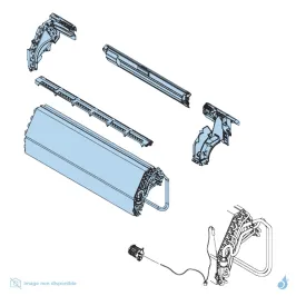 Évaporateur Complet pour climatisation Atlantic Fujitsu ASYG14LECA Réf. 898805