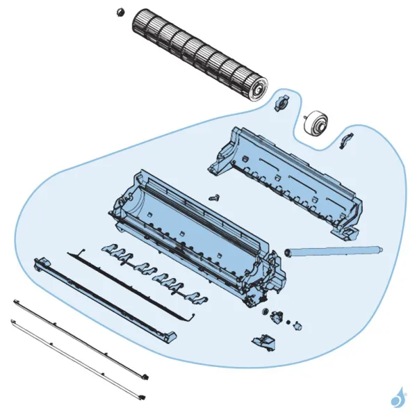 Bac à Condensats Complet pour climatisation Atlantic Fujitsu LJCA LECA Réf. 898540