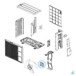 Moteur Ventilation pour unité extérieure Atlantic Fujitsu AOYG07/09/12LEC Réf. 898795 2