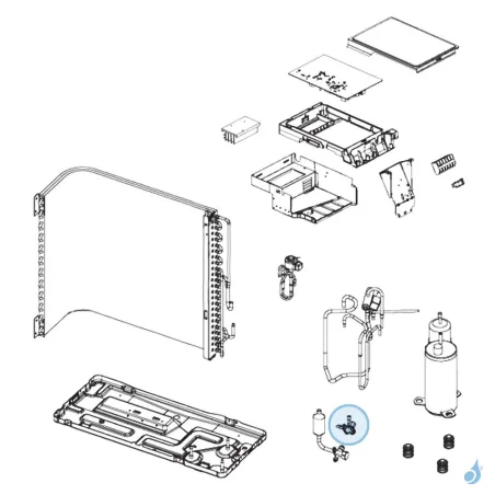 Vanne 2 Voies 1/4 Liquide pour unité extérieure Atlantic Fujitsu Réf. 898367