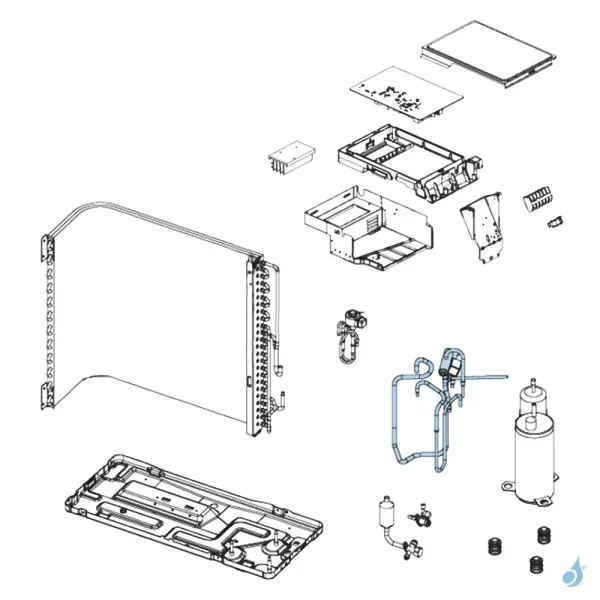 Vanne 4 Voies pour unité extérieure Atlantic Fujitsu Réf. 898194