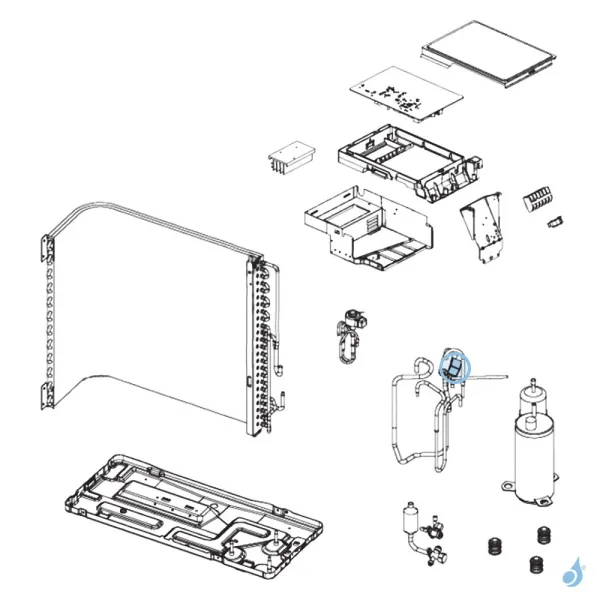 Bobine Vanne 4 Voies pour unité extérieure Atlantic Fujitsu Réf. 898452