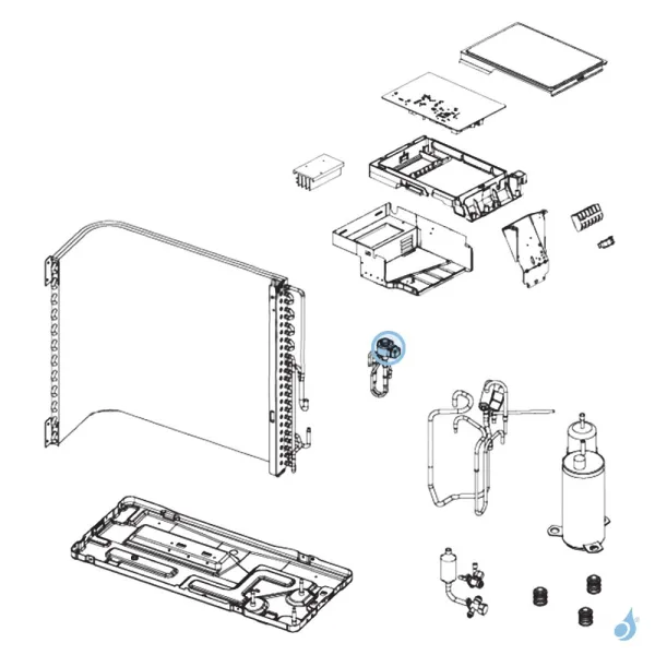 Bobine Détendeur pour unité extérieure Atlantic Fujitsu Réf. 898695