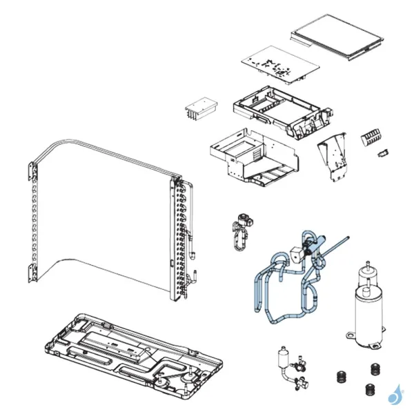 Vanne 4 Voies pour unité extérieure Atlantic Fujitsu AOYG12LEC Réf. 898799