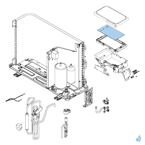 Platine Inverter pour unité extérieure Atlantic Fujitsu AOYV09LAC Réf. 897321