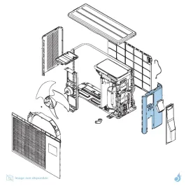 Façade Droite pour unité extérieure Atlantic Fujitsu AOYV09/12LAC Réf. 897286