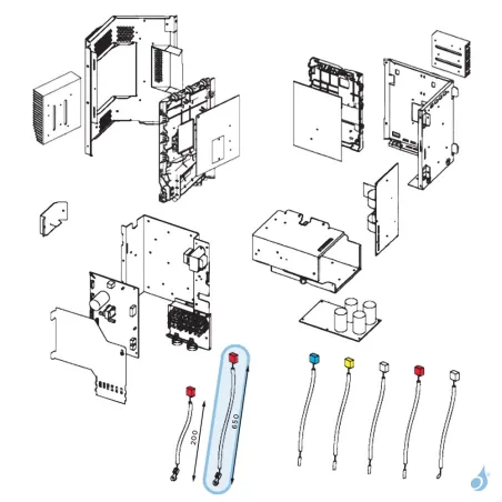 Sonde Radiateur Platine Filtre Actif CN23 pour unité extérieure Atlantic Fujitsu Réf. 898332