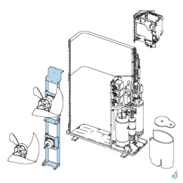 Support Moteur pour unité extérieure Atlantic Fujitsu AOYD36/45/54LATT Réf. 891788 2