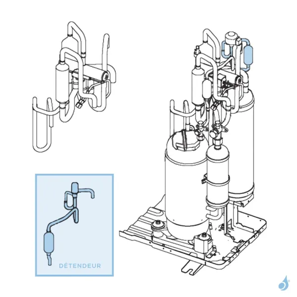 Détendeur pour unité extérieure Atlantic Fujitsu Réf. 898311