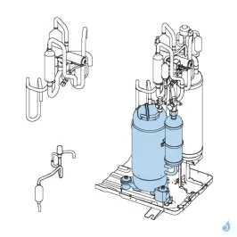 Compresseur pour unité extérieure Atlantic Fujitsu AOYD36/45/54LATT Réf. 898316 2