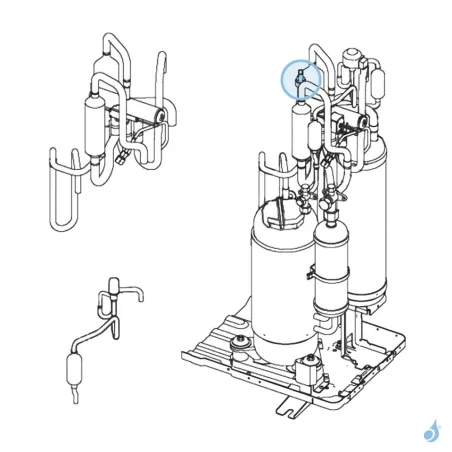 Capteur de Pression pour unité extérieure Atlantic Fujitsu AOYD36/45/54LATT Réf. 898317