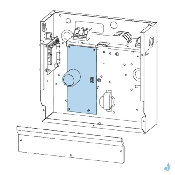Platine Alimentation pour climatisation gainable Atlantic Fujitsu ARYG36/454LMLA Réf. 898918