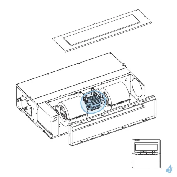Moteur Ventilation pour climatisation gainable Atlantic Fujitsu Réf. 898915