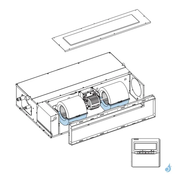 Enveloppe Turbine Basse pour climatisation gainable Atlantic Fujitsu Réf. 894628