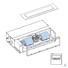 Enveloppe Turbine Haute pour climatisation gainable Atlantic Fujitsu Réf. 894629 2