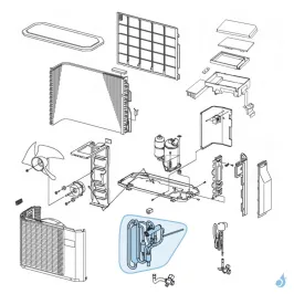 Vanne 4 Voies pour unité extérieure Atlantic Fujitsu AOYG24LALA Réf. 898957 2