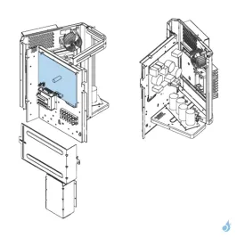 Platine Régulation pour unité extérieure Atlantic Fujitsu AOYG45LETL Réf. 898959 2