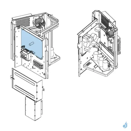 Platine Régulation pour unité extérieure Atlantic Fujitsu AOYG45LETL Réf. 898959