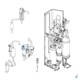 Support Capteur de Pression pour unité extérieure Atlantic Fujitsu Réf. 898667 2