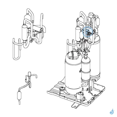 Bobine Vanne 4 Voies pour unité extérieure Atlantic Fujitsu AOYG36-60LATT Réf. 898890