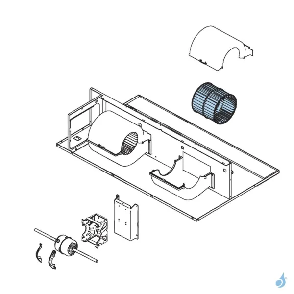 Turbine pour climatisation gainable Atlantic Fujitsu Réf. 899599