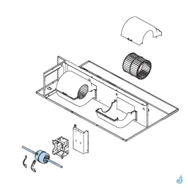 Moteur Ventilation pour climatisation gainable Atlantic Fujitsu Réf. 891185 2