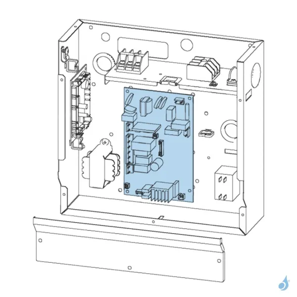 Platine Alimentation pour climatisation gainable Atlantic Fujitsu ARY24-45LUAN Réf. 897308