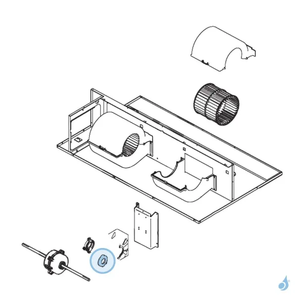 Silentbloc pour climatisation gainable Atlantic Fujitsu Réf. 894143