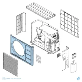 Façade Avant pour unité extérieure Atlantic Fujitsu Réf. 891024