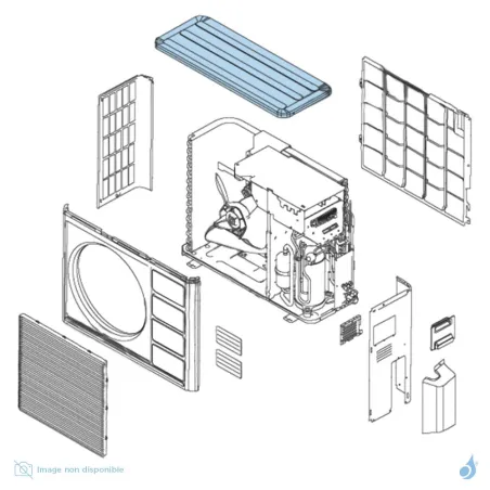 Toit pour unité extérieure Atlantic Fujitsu Réf. 891027