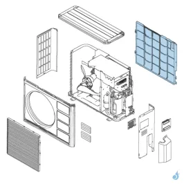 Grille de Protection Condenseur pour unité extérieure Atlantic Fujitsu Réf. 891023 2
