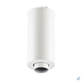 Élément droit de finition EDP 150 TZ Poujoulat Hauteur 100 cm Raccordement Ø150