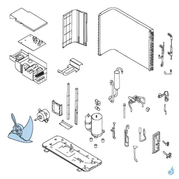Hélice pour unité extérieure Atlantic Fujitsu Réf. 897300