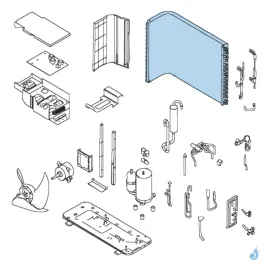 Condenseur pour unité extérieure Atlantic Fujitsu AOY12/18/24LMAKL Réf. 891060 2