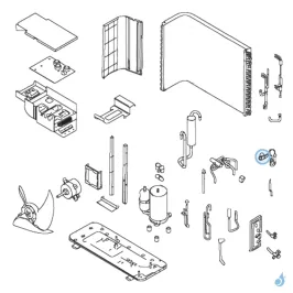 Bobine Détendeur pour unité extérieure Atlantic Fujitsu AOY12/18/24LMAKL Réf. 891064 2